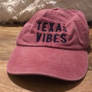 “Texas Vibes” Washed Red and Blue Hat